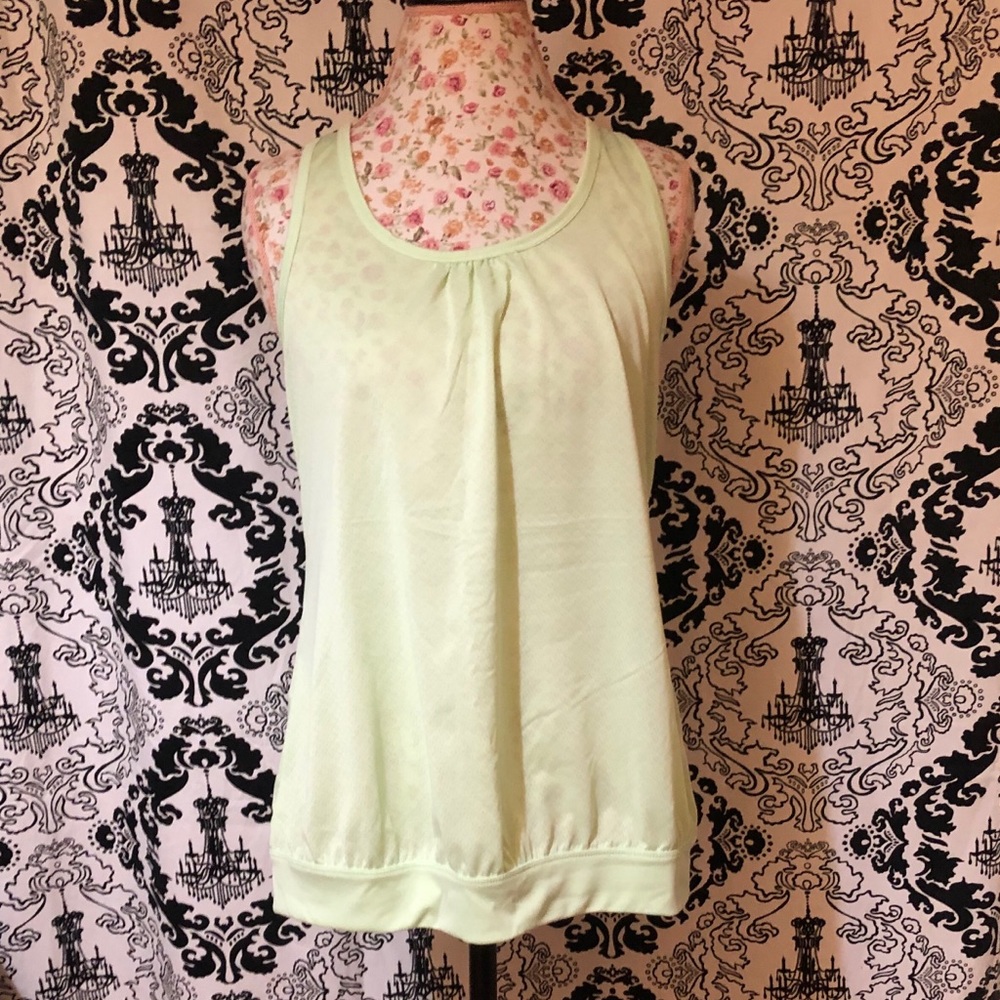 (🛍️ 2 for 8.00) Jockey Green Cross Back Workout Top